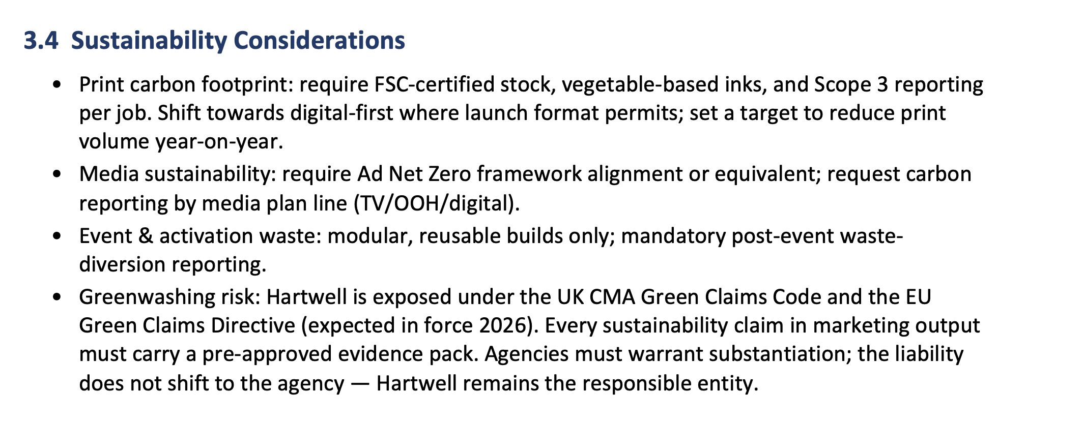 4.7 sustainability section